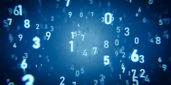 Image of Numbers Floating